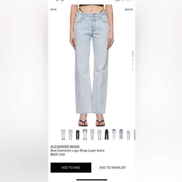 Alexander Wang Diamanté Jeans Size 26 - Picture 2 of 5